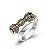 Anillo de espada de diseño creativo de plata esterlina s925 al por mayor, anillo abierto para hombre, plata tailandesa con incrustaciones de cobre, personalidad genial, anillo de Joker