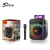 Sing-Ezqs6171 Altavoz Inteligente Bluetooth de Escritorio de 6.5" Portátil para Exteriores con Micrófono y Soporte