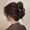 Presilha de Cabelo de Luxo Leve para Cabelos Finos, Presilha de Tubarão Florzinha Fofa Nova 2026, Pinça de Cabelo Grande de Acrílico para Mulheres