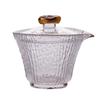 Tazón Cubierto de Rima de Bambú de Vidrio Juego de Té Kung Fu Taza de Té Sicai Traje de Cubierta de Té Tazón de Té Individual Engrosado Resistente al Calor