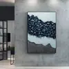 Pintura Decorativa Moderna de Lujo Ligero para Fondo de Sofá de Sala de Estar, Mural de Pared de Arte Abstracto, Pintura Colgante de Alta Gama para Vestíbulo de Entrada