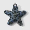 Moda Retro Estilo Páramo Multicolores Cuadros Estampado Leopardo Lentejuelas Estéreo Mezclilla Estrella Accesorios para Joyería DIY Colgante