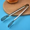 Pinzas para Alimentos de Acero Inoxidable Pinzas Domésticas para Pan Alimentos Pinzas para Filete Pinzas para Barbacoa Cocina Herramientas para Hornear Mayoreo