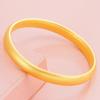 Pulsera de Aleación de Cobre para Mujer, Sutra del Corazón Dorado de Arena Vietnamita, Método Antiguo Heredado, Retención de Color Duradera, Joyería de Pulsera de Imitación Dorada