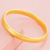 Pulsera de Cobre Heredada por Método Antiguo del Sutra del Corazón de Oro Simulado al por Mayor para Mujeres Que No Se Desvanecerá Durante Mucho Tiempo Estilo Étnico Pulsera de Oro de Arena Vietnamita