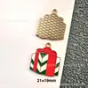 142 Colgantes de Navidad Colgantes de Aleación con Gota de Aceite Accesorios para Joyería DIY Colgante de Papá Noel Muñeco de Nieve Campana