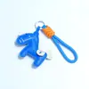 Huayang Tiene Inmediatamente Lanyard para Teléfono de Cartera Versátil Cuero Caballo Pequeño Coche Llavero Colgante Accesorios de Equipaje Exquisito
