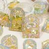 Paquete de Pegatinas de Luz de Concha Yi Niao Serie Sombra de Ventana Paisaje de Ventana Material Decorativo Creativo para Diario de Mano Pegatinas