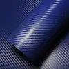 Adesivos Bloqueadores de Arranhões para Carro 3D5D Fibra de Carbono Textura Tridimensional Preto Fosco Fosco Móveis Motocicleta Filme que Muda de Cor