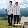 Chaqueta de Trekking Rígida GBT32614 Estándar Nacional para Hombres y Mujeres, Abrigo Tres en Uno a Prueba de Viento e Impermeable para Exteriores, Ropa para Montañismo y Esquí
