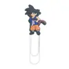 Dragon Ball Grapas Grandes Suministros de Oficina Grapas Creativas Lindas Pines en U Marcadores de Libros de Dibujos Animados de PVC Venta al por Mayor