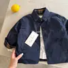 Jaqueta Infantil 2026 Produto Novo de Outono: Jaqueta Reversível para Meninos e Meninas, Jaqueta Camisa Xadrez para Bebê, Tendência