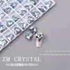 K9 Novos Strass para Unhas Phantom Azul Claro com Fundo Pontiagudo Super Brilhantes, Strass Azuis de Formato Irregular, Adesivos de Unha Cor de Ovo de Pombo, Decorações de Strass