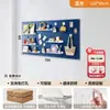 Tablero perforado colorido inspirado en la dopamina para decoración de pared de sala de estar, un nuevo estante de almacenamiento metálico engrosado con accesorios magnéticos, diseñado para ocultar imperfecciones