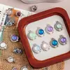 Pingente Casual de Liga de Zinco, Resina, Zircônia e Pérola Inlaid Sol e Lua Pingente DIY Pulseira Colar Acessórios de Joias