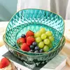 Prato de Frutas com Borda Dourada e Padrão de Diamante, Prato de Lanches e Castanhas de Luxo Leve para Uso Doméstico na Sala de Estar, Prato de Lanches e Frutas de Grau Alimentício para Uso Comercial