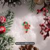 Novo Broche Série Natal Comércio Exterior Árvore de Natal Boneco de Neve Roupas Acessórios Bonito Desenho Animado Emblema Decoração