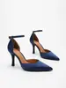 Venta al por mayor de nuevas sandalias de punta abierta sin talón transfronterizas, tacones de aguja y tacones sencillos y versátiles para mujer para el uso diario, directamente de fábrica