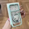 Soporte para teléfono para gato se transforma instantáneamente en funda para teléfono, adecuado para iPhone 17 Pro Max, funda transparente cielo estrellado de dopamina para iPhone 16