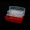 Extra Grande No. 1 Caja de Almacenamiento Portátil Gruesa para Lego Caja de Herramientas Plástico Transparente Almacenamiento Caja de Almacenamiento para Medicamentos Caja de Almacenamiento para Ferretería