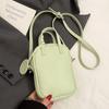 Primavera y Verano Nuevo Estilo Coreano Simple Dopamina Estilo Occidental Bolsa para Teléfono Móvil para Mujer Estilo Coreano Casual Combinable Pequeña Fresca Bandolera
