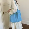 Bolso Nuevo de Nylon Primavera/Verano para Mujer, Bolso Tote con Letra Bordada, Bolso Tote Grande Versátil Bordado Casual para el Trabajo