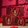 Bolsas de mano con relieve dorado para regalos de boda, bolsas de regalo, bolsas de recuerdo, bolsas de embalaje para regalos de boda al por mayor