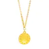 Collar Colgante Reloj Corazón Escama de Dragón Oro 24K de la Tienda de Oro Puzuo, Cadena Clavicular Versátil de Moda y Sencilla para Mujer