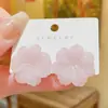 Brincos de Pétalas Frescas e Doces de Verão para Mulheres, Design Estilo Coreano, Elegantes e Modernos, Brincos Versáteis, Acessórios de Orelha Únicos e da Moda