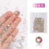 Joyería para uñas con diamantes de imitación de fondo plano, transparente, hecha a mano, para decoración de uñas, tamaño mixto, color 1440