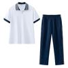 Conjunto Esportivo Casual de Verão 2024 de Manga Curta para Corrida para Homens e Mulheres, Estudantes do Ensino Fundamental II e Ensino Médio, Reunião Esportiva, Uniformes de Classe