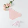 Comercio Exterior Transfronterizo al por Mayor Calzones de Algodón para Mujer, Bikini Multicolor de Canalé, Ropa Interior Transpirable de Cintura Baja Levanta Glúteos para Mujer