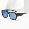 Gafas de Sol de Marco Grande de Moda para Clip-On en Gafas de Prescripción, Set de Clip-On de Gafas de Sol de Moda para Conducir y Pescar
