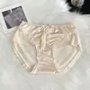 Ropa Interior de Lazo Estilo Japonés para Mujer Algodón Puro Encaje Lujo Ligero Satén Transpirable Calzones Cortos de Dama Estilo Hada Pura