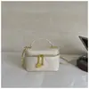 Bolsa de Mão de Corrente de Alto Padrão para Comércio Exterior Pequena Bolsa Nova Moda Feminina Retrô Grade de Diamante Bolsa Caixa Bolsa de Ombro Transversal Tendência
