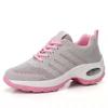 Cross-border grande tamanho sapatos femininos Air Cushion Fly-woven respirável tênis Flip-on Shoes moda Rocking Shoes meias Casual Dance Shoes