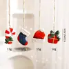 Pingentes de Mini Árvore de Natal de Resina Transfronteiriços Decorações de Natal Meias de Árvore de Natal Acessórios para Sacola de Presente Pingentes