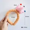 Diadema para el cabello de celebridad de internet con corona, diadema linda, pasador para el cabello femenino, diadema dulce, moño para el cabello, tocado simple para presionar el cabello