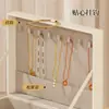 Caixa de Joias para Brincos, Piercings, Colares, Anéis, Caixa de Armazenamento de Joias e Acessórios Dourada de Alta Qualidade, Exquisita e de Grande Capacidade