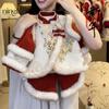 [Novo estilo chinês Luo] Vestido Cheongsam de outono e inverno para meninas Ningli Vestido Tang Princesa ol Jaqueta estilo chinês para meninas
