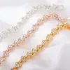 Pulseira geométrica de diamante de personalidade europeia e americana transfronteiriça moda estilo romano cheia de diamante mão temperamento coringa explosão joia de mão atacado