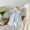 Falda de Verano Nueva Jacquard con Correa de Lazo Dianxi para Bebés Niñas, Falda Media Dulce Estilo Coreano con Adorno de Encaje