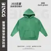 Sudadera con capucha de peso pesado para hombre BG Otoño Invierno Felpa Gruesa Lavada 355g Sudadera con capucha de copo de nieve Personalizada Retro Americano Felpa Gruesa