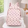 Mochila pequeña de estilo coreano, suave y esponjosa, bordada con un diseño de estrella explosiva, delicada y dulce, adecuada para que la usen las niñas al viajar, ir de compras y tomar fotos