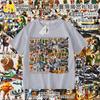 Camiseta Infantil Ropa Hombre Palo de Madera Tongtongge Montaña y Mar Extranjero Abstracto Camisa Clásica de Manga Corta Verano para Niños Tendencia Ins