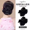 Pasador floral, pinza lateral para flequillo, pinza para el pelo de flor de rosa, pinza de garra pequeña para la parte trasera de la cabeza de las mujeres, pinza de tiburón para peinado semi-recogido, pasador de pelo