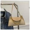 2024 Novo Estilo Bolsa Feminina Moda All-match Chanel Estilo Ombro Bolsa Crossbody Vintage Listrado Veludo Corrente Bolsa Feminina