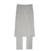 2026 Leggings Falsos de Dos Piezas de Talla Grande Transfronterizos de Aliexpress para Mujer, Ropa de Abrigo para Otoño e Invierno con Aberturas, Ajustados a la Cadera, para Mujeres de Talla Grande, Pantalones Falda de Primavera y Otoño