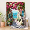 Casa de Flores junto al Mar Pintura al Óleo Digital DIY 2026 Nueva Pintura Acrílica Relleno Manual para Colorear Pintura Decorativa Sanadora