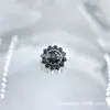 Pendientes de Girasol con Circonita de Aleación de Titanio Astmf-13 Pendientes de Labio con Rosca Interna de Titanio G23 Joyería para Piercing